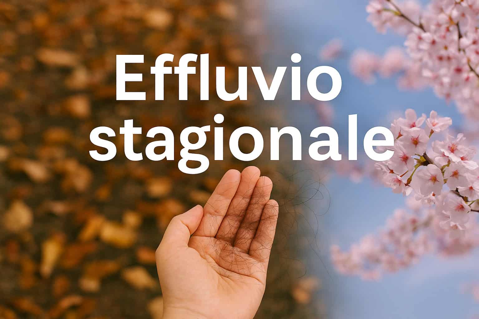 Effluvio stagionale caduta capelli