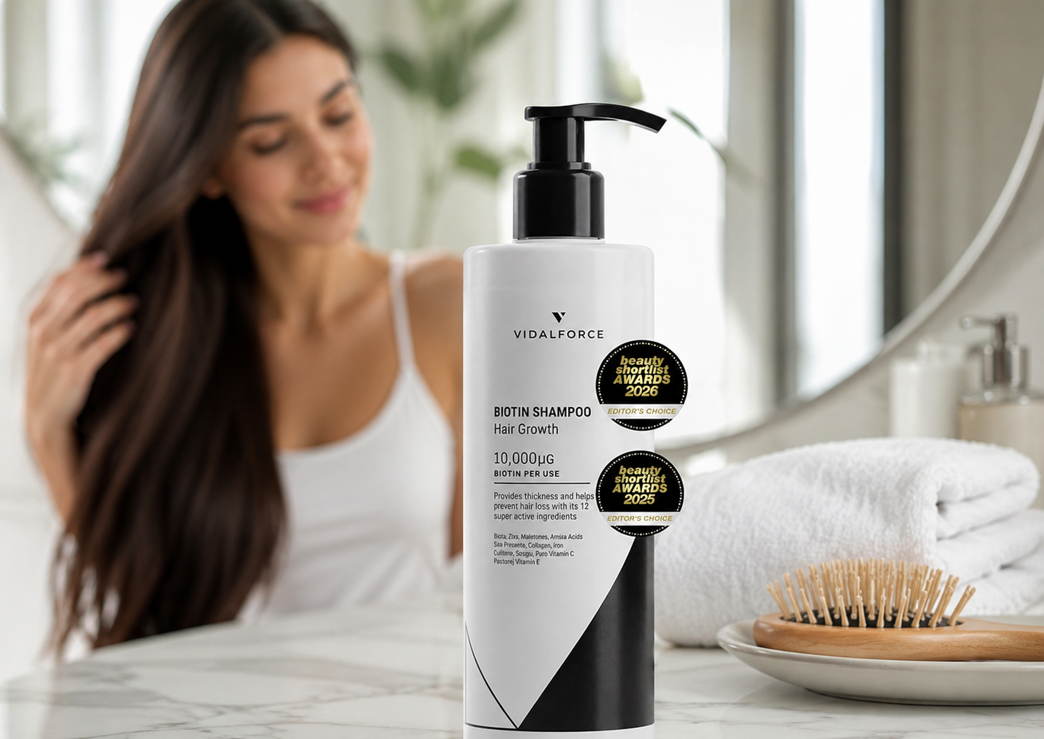 Shampoo biotina 10000 mcg VidalForce